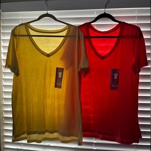 Two NWT, V neck T shirts
